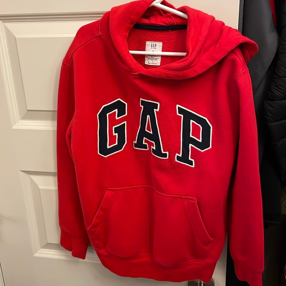 Kids size M red hoodie GAP